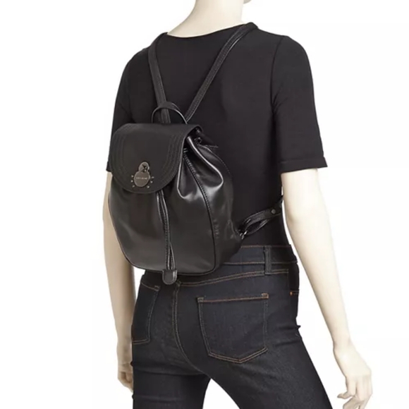 Longchamp Cavalcade Small Leather Backpack in Black - Picture 4 of 15